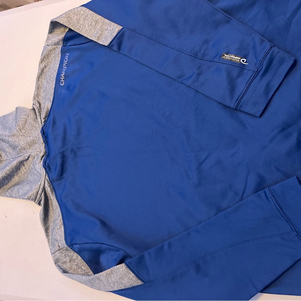 Champion Blue and Gray Hoodie XL - Picture 5 of 6